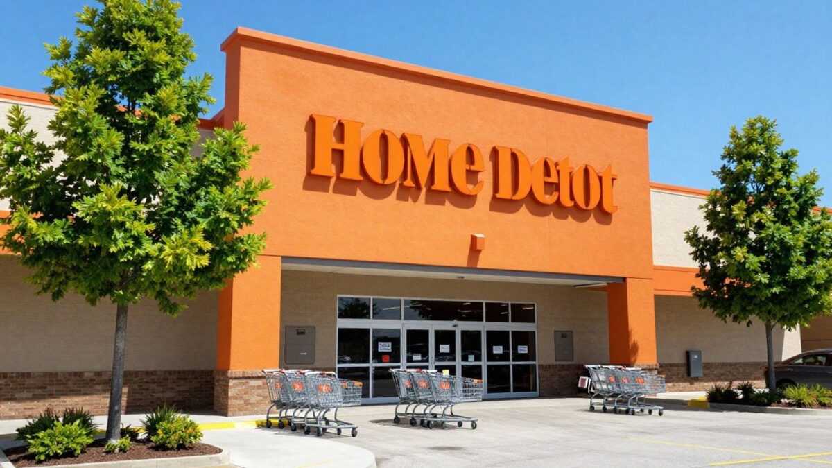 Home Depot store exterior in Sacramento