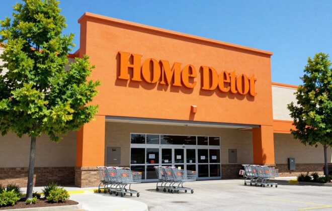 Home Depot store exterior in Sacramento