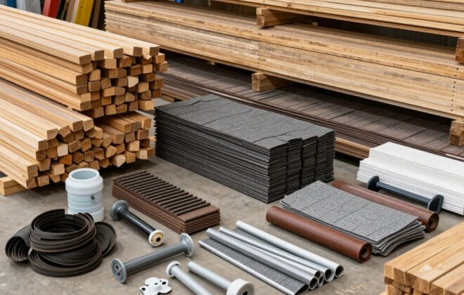 Wholesale building products: lumber, shingles, and hardware.
